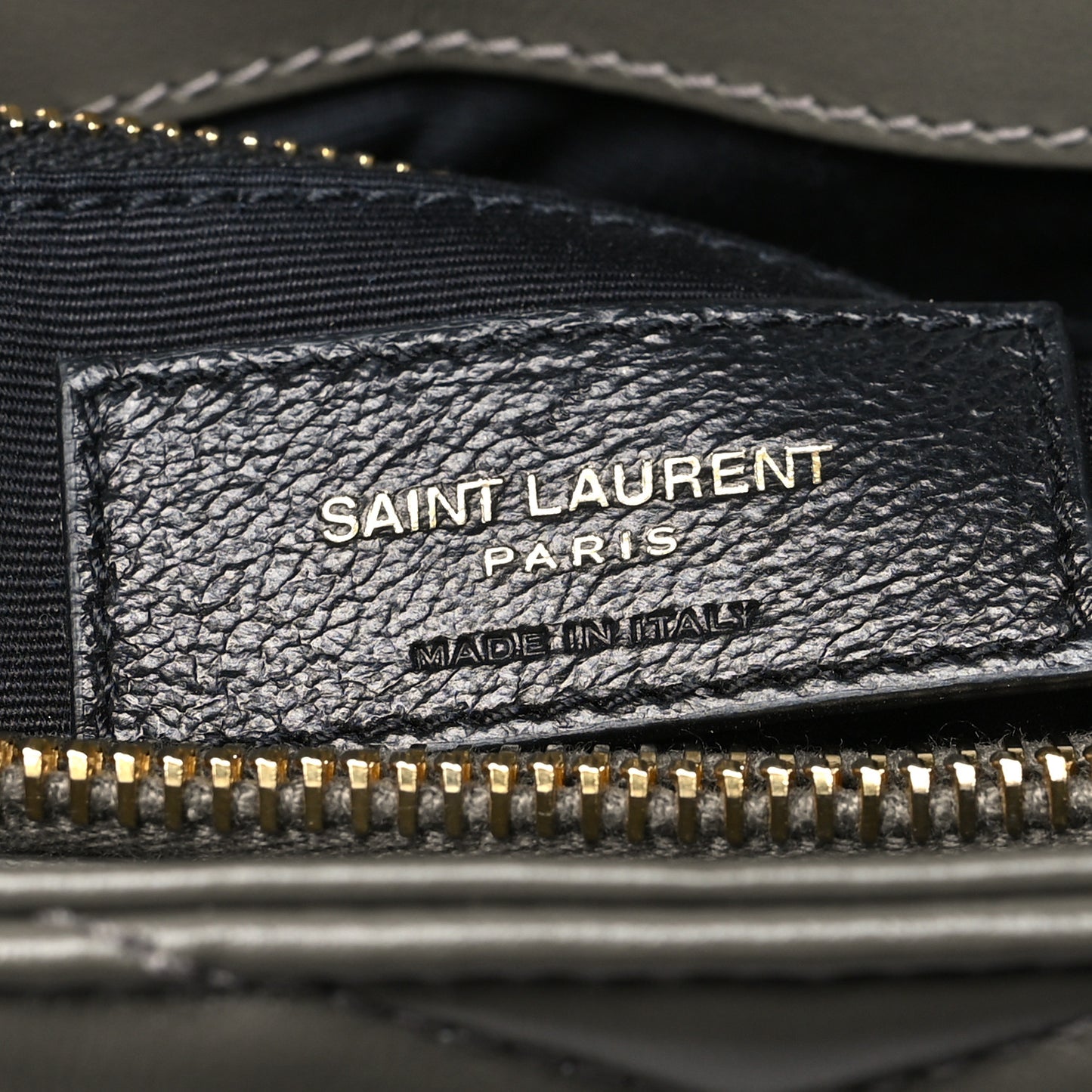 Calfskin Y Quilted Monogram Medium Loulou Chain Satchel Asphalt