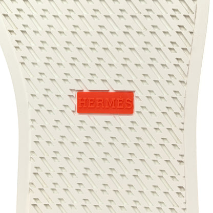 Hermes Suede Get Sneakers 39.5 Vert D'eau White 6 of 8