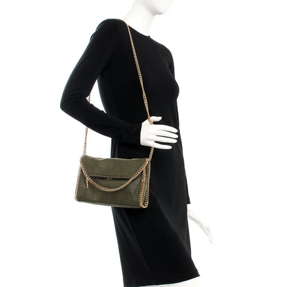 Stella McCartney Shaggy Deer Falabella Mini Crossbody Bag Green 2 of 8