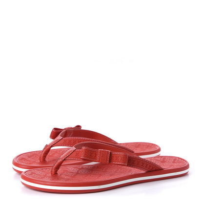 Louis Vuitton Rubber Ipanema Thong Sandals 35 Red 3 of 8