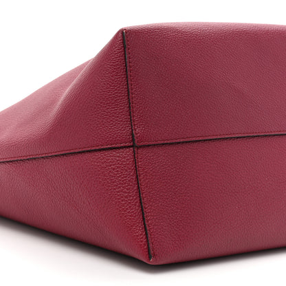 Alexander McQueen Grained Calfskin Skull Open Shopper Tote Burgundy 11 of 15