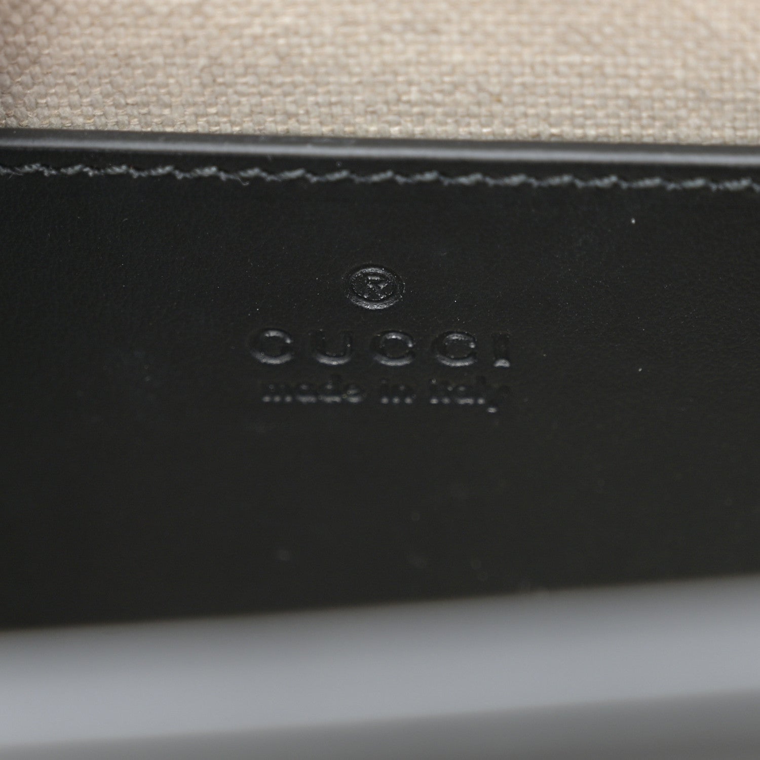 Gucci Calfskin GG Matelasse Small Slim Chain Shoulder Bag Black Natural 6 of 10