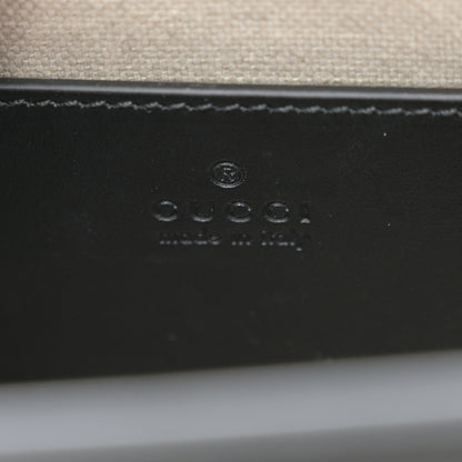 Gucci Calfskin GG Matelasse Small Slim Chain Shoulder Bag Black Natural 6 of 10