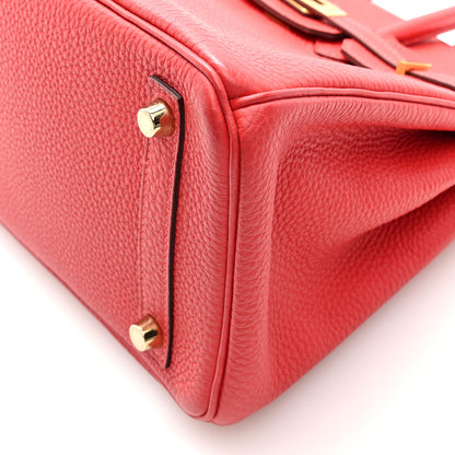 Hermes Togo Birkin 25 Rouge Pivoine 10 of 10