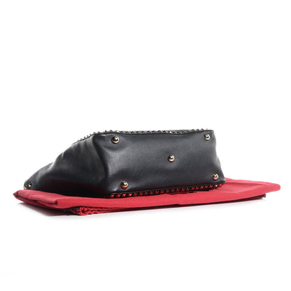Valentino Garavani Vitello Medium Rockstud Tote Black 4 of 9