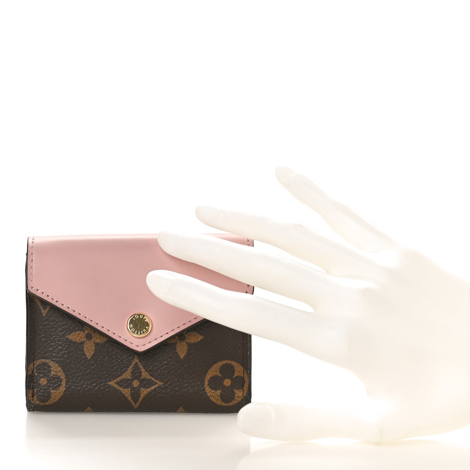 Louis Vuitton LOUIS VUITTON Monogram Zoe Wallet Rose Ballerine 2 of 8