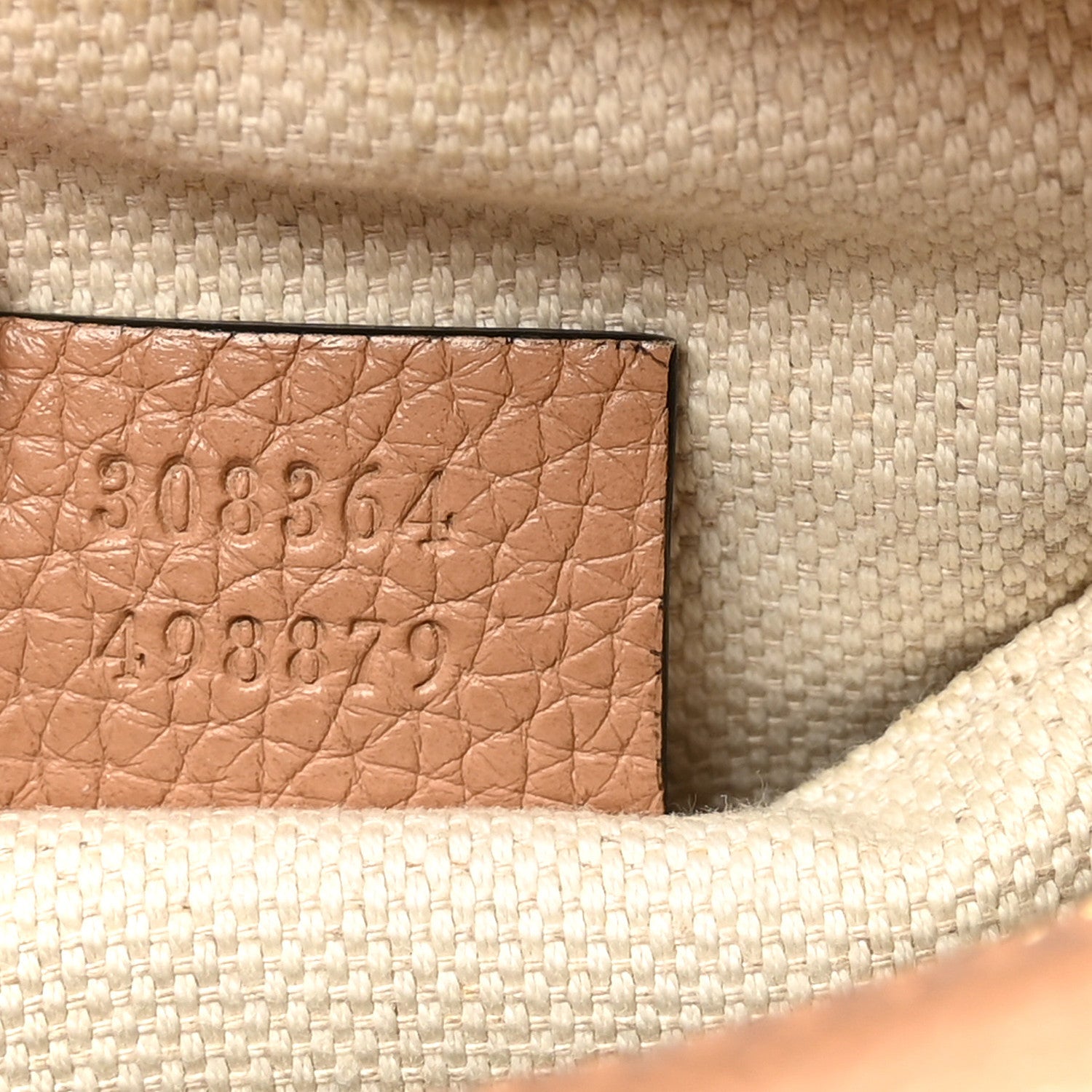 Gucci Pebbled Calfskin Small Soho Disco Bag Camelia 7 of 10