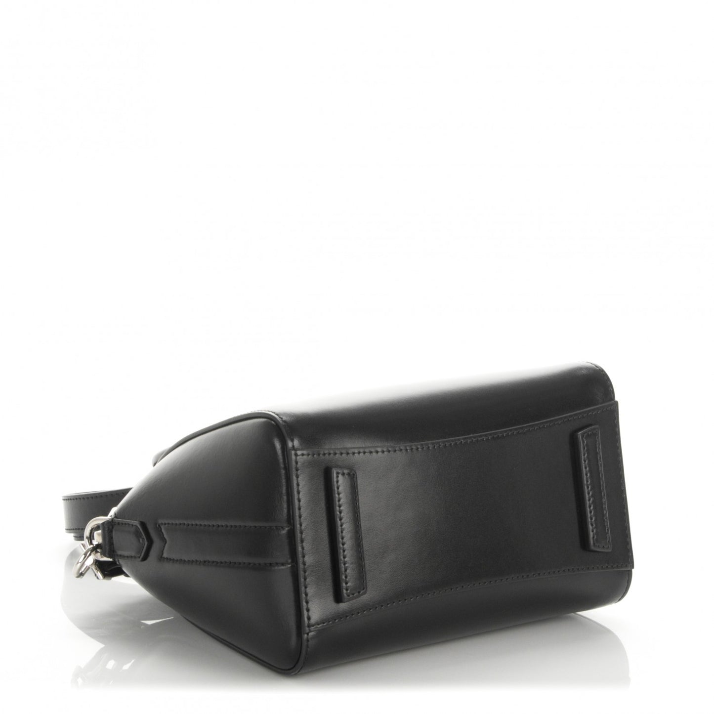 Shiny Lord Calfskin Mini Antigona Black
