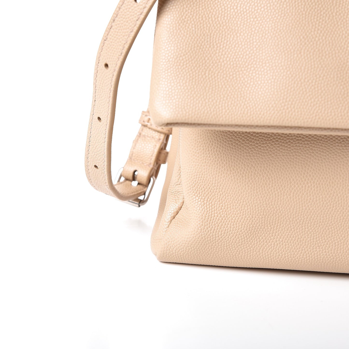Grain De Poudre Medium West Hollywood Monogram Fold-Over Nude Powder