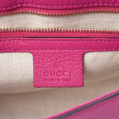 Gucci Cellarius Calfskin Medium Soho Flap Crossbody Bright Bouganville 6 of 7