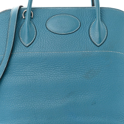 Hermes Taurillon Clemence Bolide 35 Bleu Jean 7 of 18
