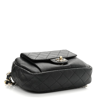 Chanel Caviar Quilted CC Day Camera Case Black 4 of 10