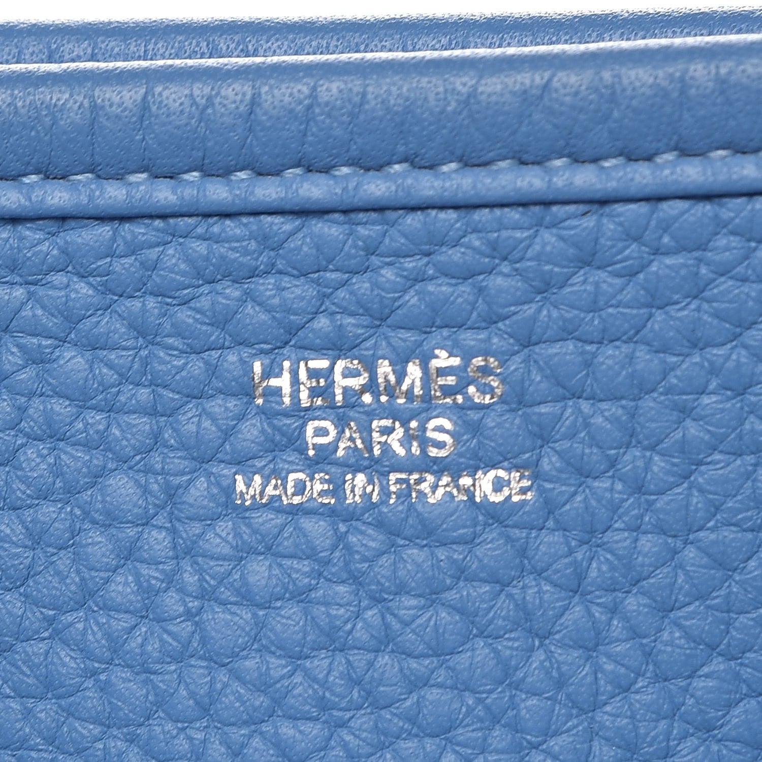 Hermes Taurillon Clemence Evelyne III GM Bleu Paradis 6 of 9