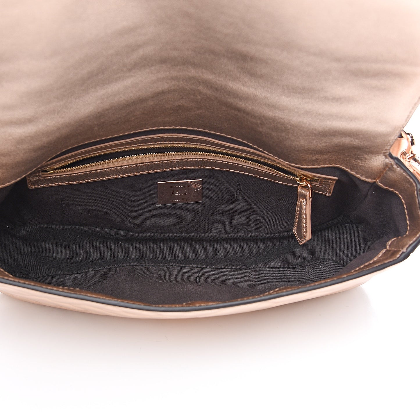 Vitello Laminato FF 1974 Embossed Baguette Rame