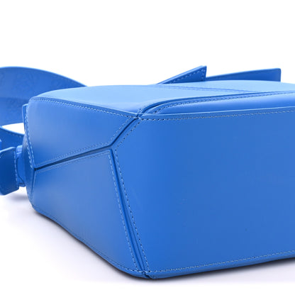 Loewe Satin Calfskin Small Puzzle Bag Scuba Blue 8 of 9