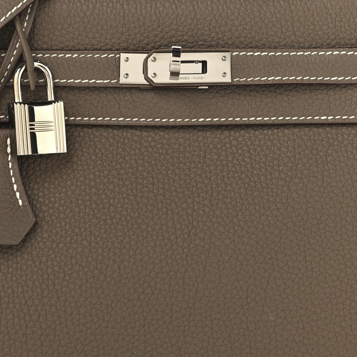 Hermes Togo Kelly Retourne 25 Etoupe 8 of 11