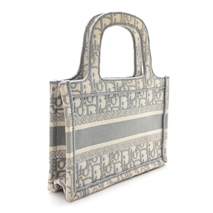 Christian Dior Oblique Mini Book Tote Grey Multicolor 3 of 12