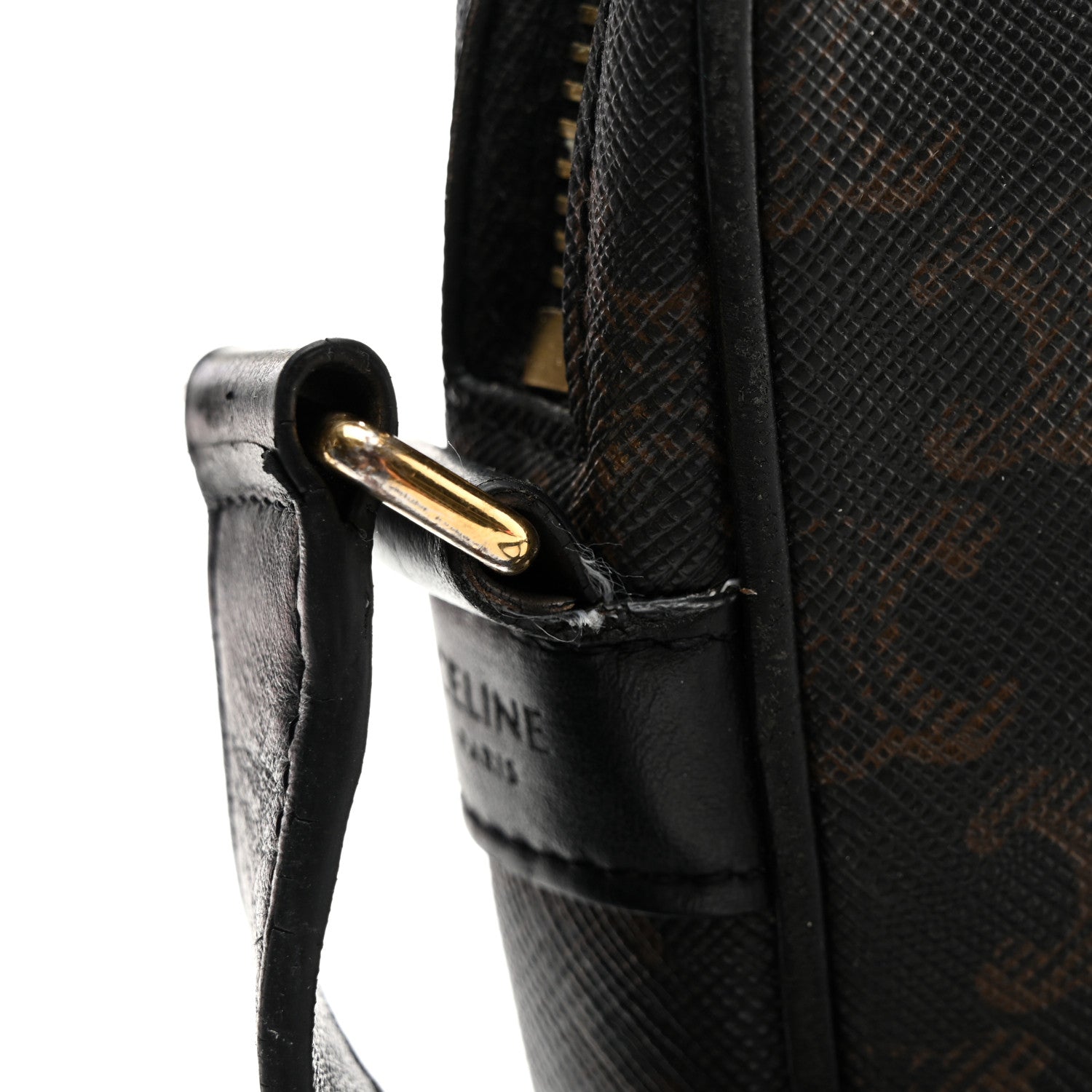 Celine Triomphe Canvas Medium Messenger Bag Black 11 of 13
