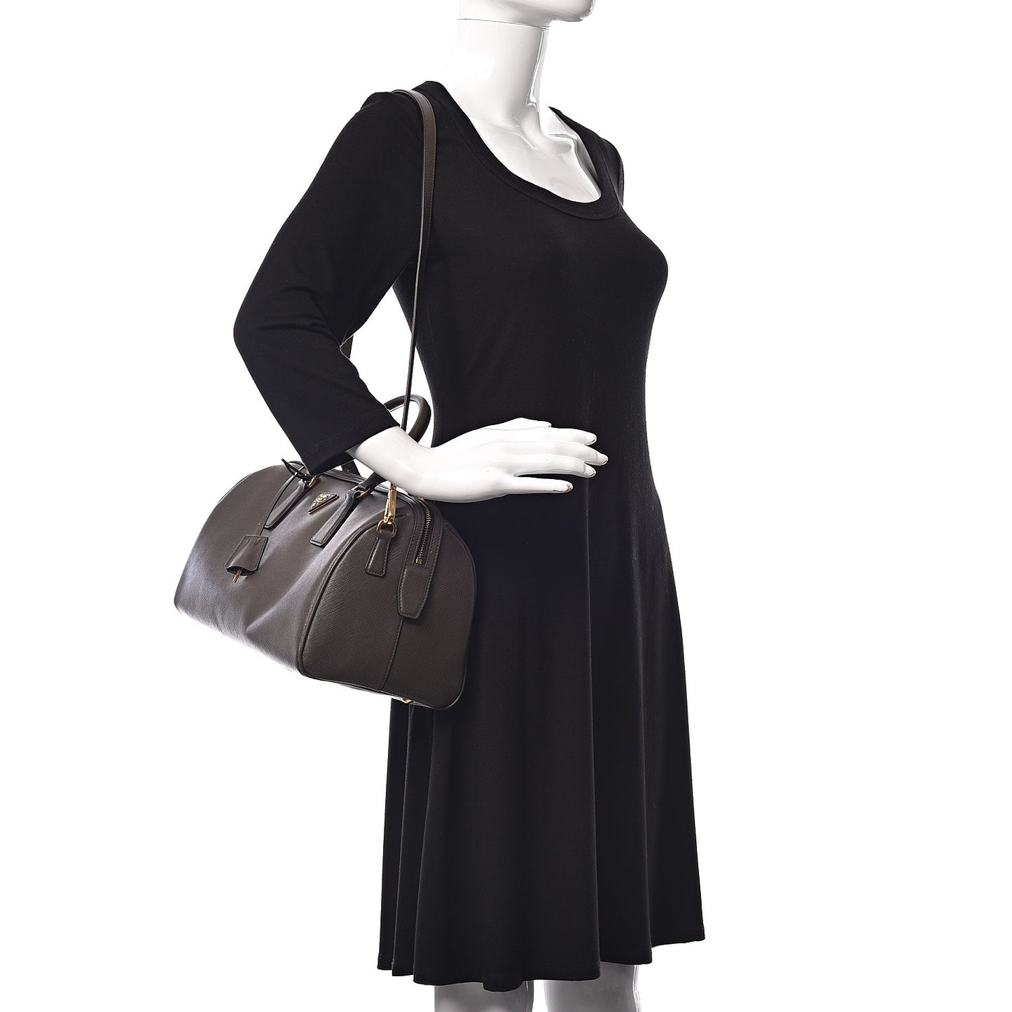 Saffiano Lux Bauletto Grafite