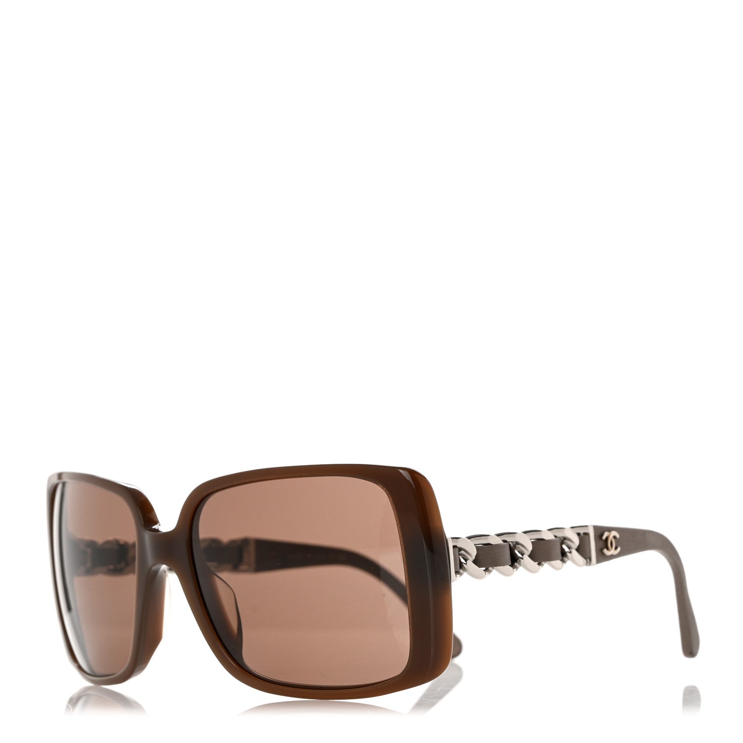 Chanel Acetate Chain Sunglasses 5208-Q Brown 1 of 9