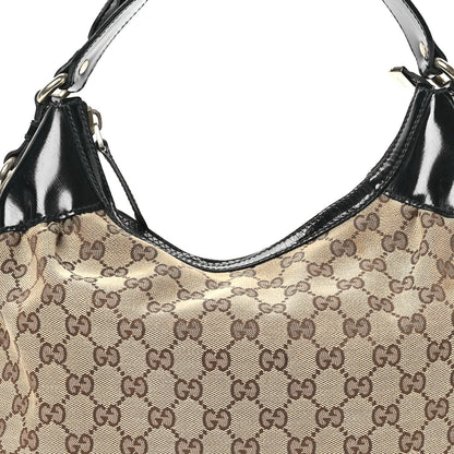 Gucci Monogram Patent Hobo Black 8 of 12