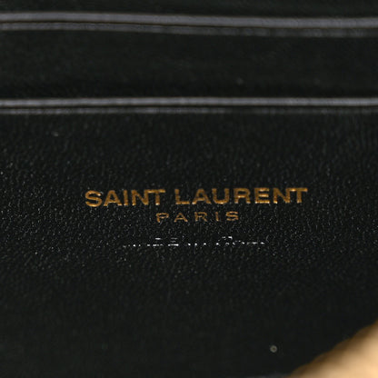 Saint Laurent Grain De Poudre Matelasse Monogram Mini Lou Camera Bag Dark Natural 6 of 9