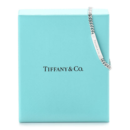 Tiffany 18K White Gold Diamond Micro Link ID Chain Bracelet 6 of 6