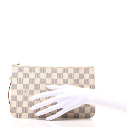 Louis Vuitton Damier Azur Neverfull MM GM Pochette 2 of 7
