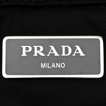 Prada Re-Nylon Nappa Triangle Quilted Padded Small Double Handled Zip Tote Black 6 of 11