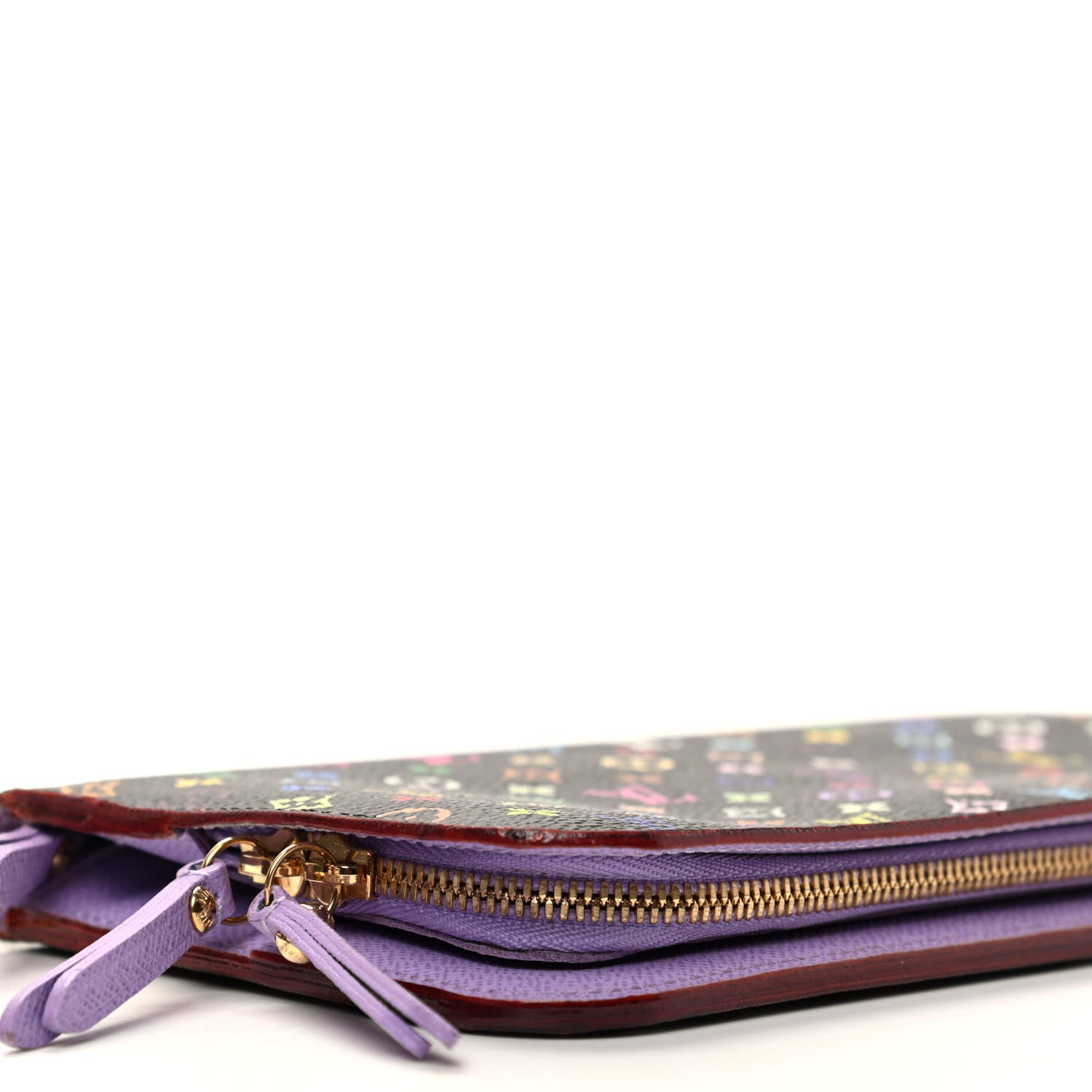 Louis Vuitton Monogram Multicolor Insolite Wallet Black Violet 6 of 8