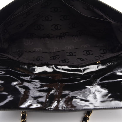Chanel Patent Chocolate Bar CC Tote Black 5 of 11