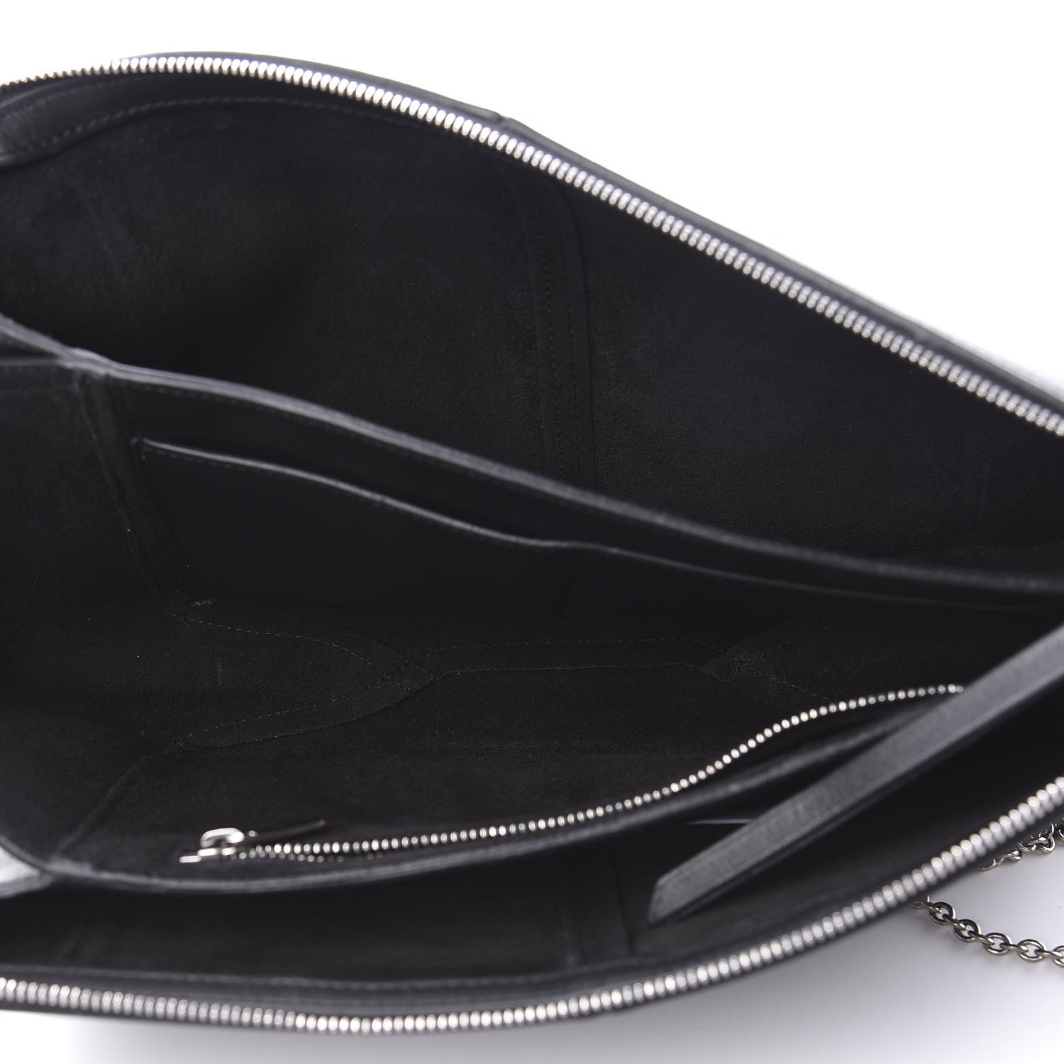 Celine Supple Natural Calfskin Tri-Fold Clutch Black 5 of 14