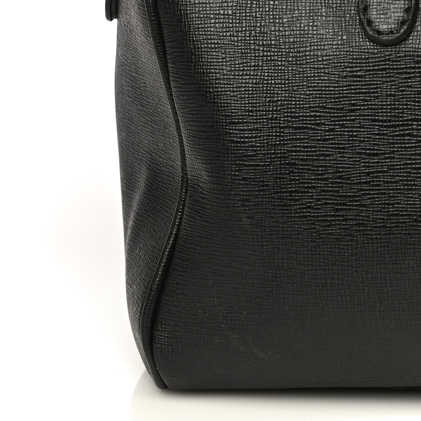 Saffiano Calfskin Palazzo Duffle Bag Black