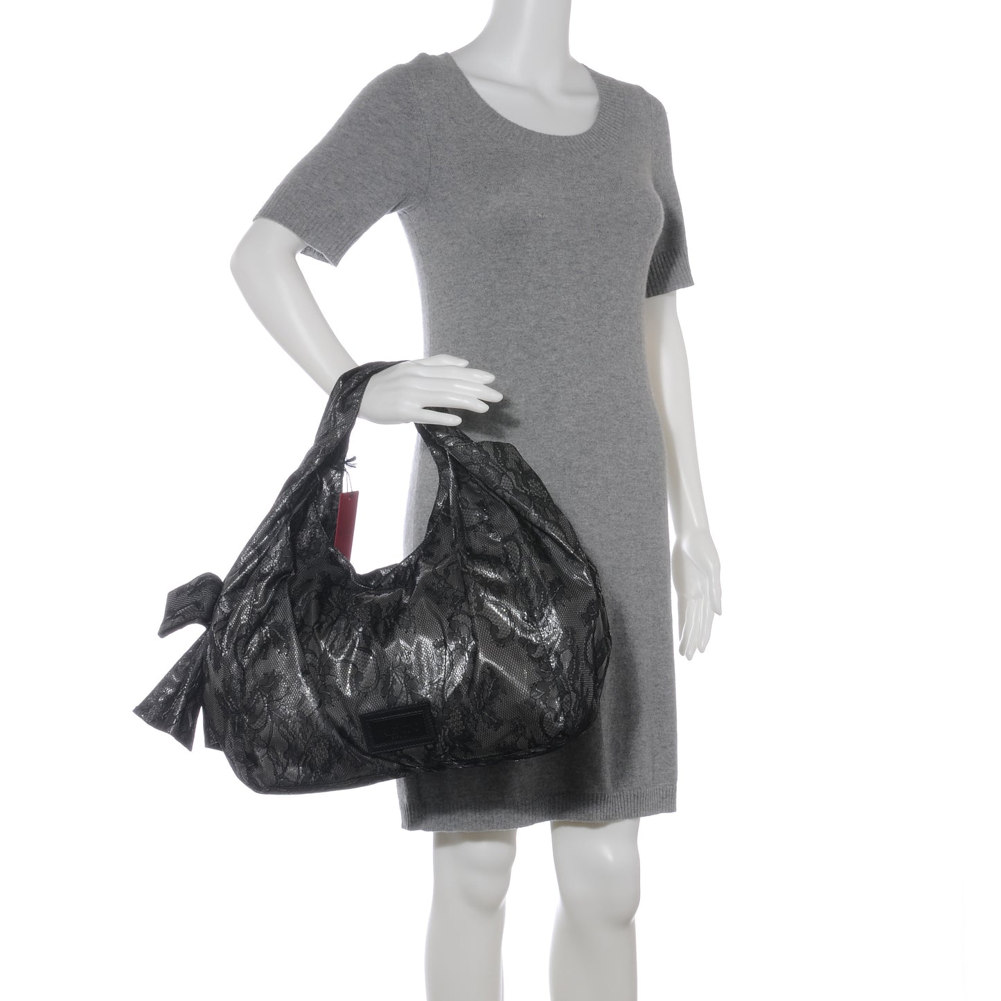 Day Lace Large Nuage Bow Hobo Black