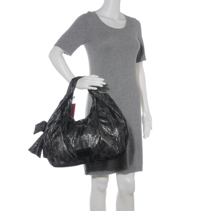 Valentino Garavani Day Lace Large Nuage Bow Hobo Black 2 of 7