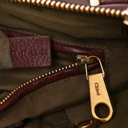 Chloe Calfskin Large Marcie Satchel Garnet 6 of 9