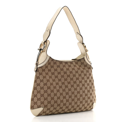 Gucci Monogram Creole Hobo Ivory 3 of 17
