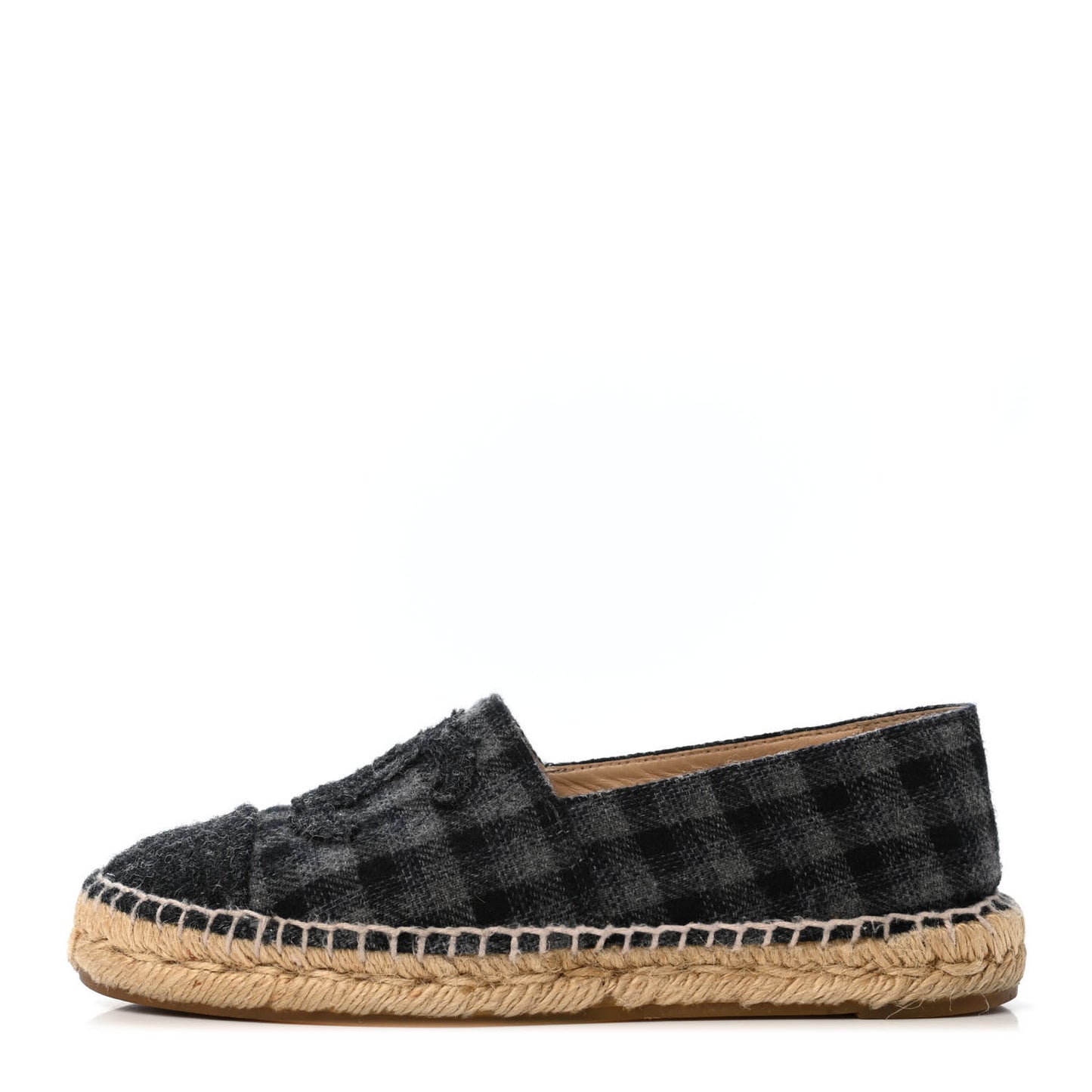 Flannel CC Espadrilles 36 Black Grey