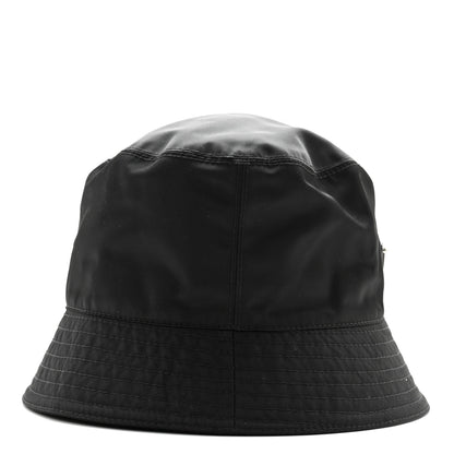Prada Re-Nylon Metal Triangle Logo Womens Bucket Hat S Black 5 of 10