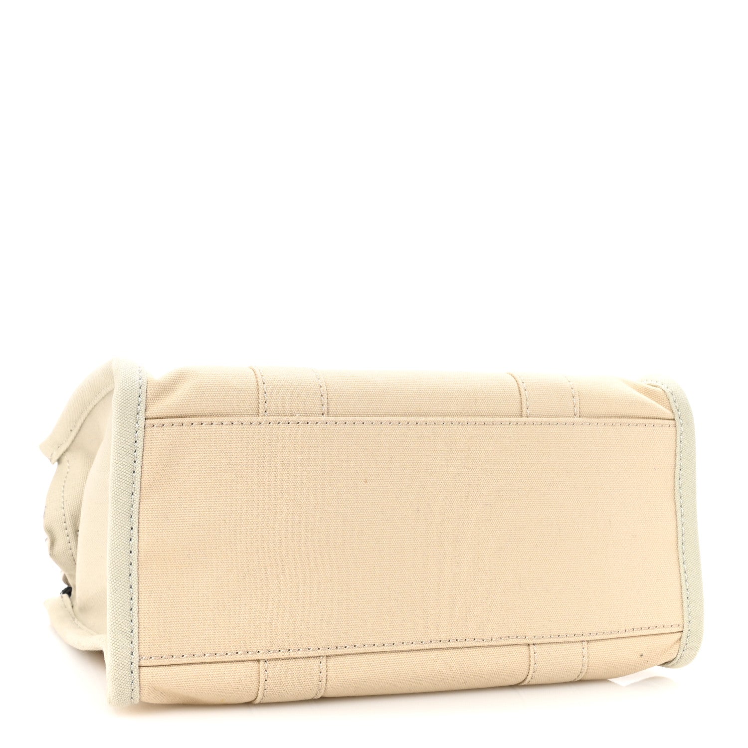 Marc Jacobs Cotton Canvas Colorblock Medium The Traveler Tote Bag Beige Multicolor 4 of 10