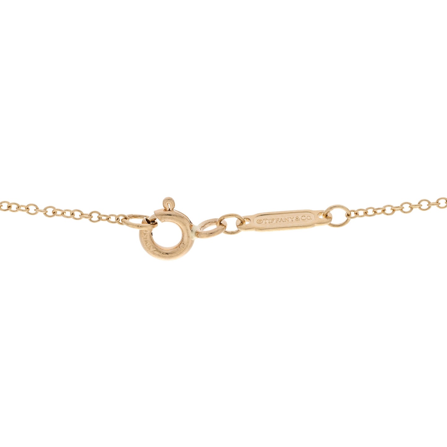 18K Yellow Gold Ampersand Arrow Heart Pendant Necklace