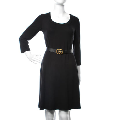 Gucci Calfskin Double G 30mm Belt 90 36 Black 2 of 8