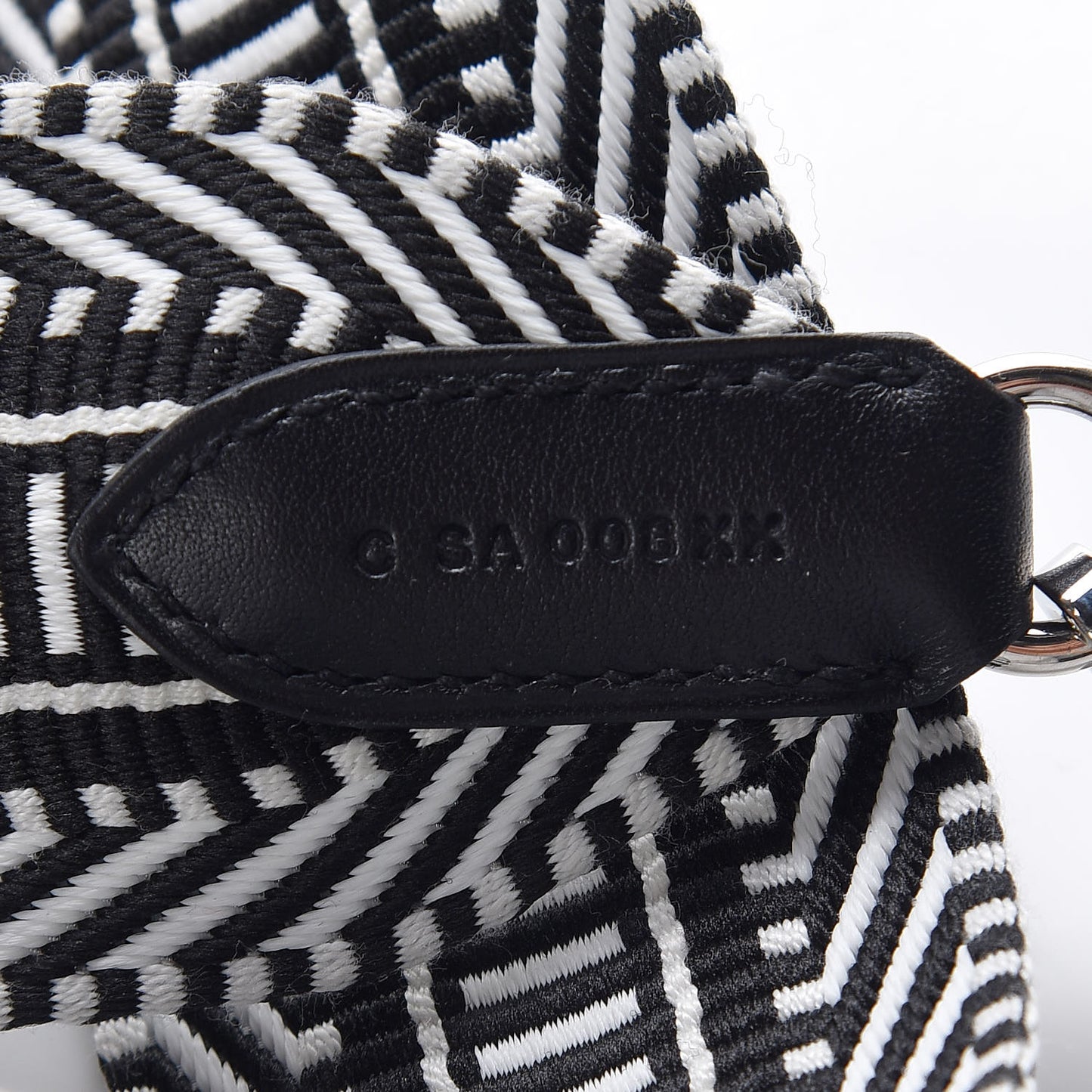 Toile Swift 50mm Sangle Cavale Shoulder Strap Black Ecru