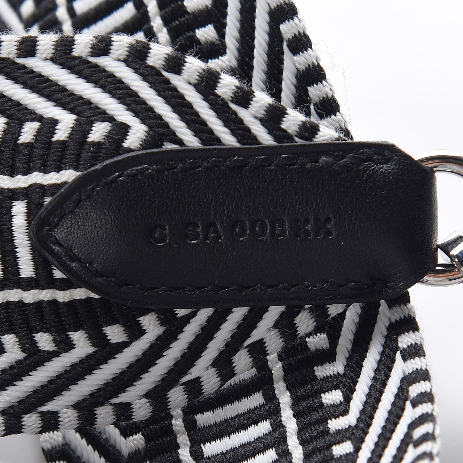 Hermes Toile Swift 50mm Sangle Cavale Shoulder Strap Black Ecru 3 of 5