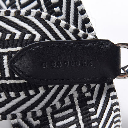 Hermes Toile Swift 50mm Sangle Cavale Shoulder Strap Black Ecru 3 of 5