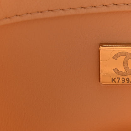 Chanel Lambskin Quilted Mini Rectangular Pearl Crush Flap Beige 7 of 11