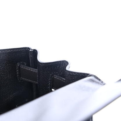 Hermes Madame Calfskin Kelly Retourne 28 Black 6 of 10