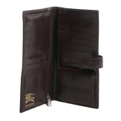Burberry Haymarket Check Continental Wallet Brown 9 of 9
