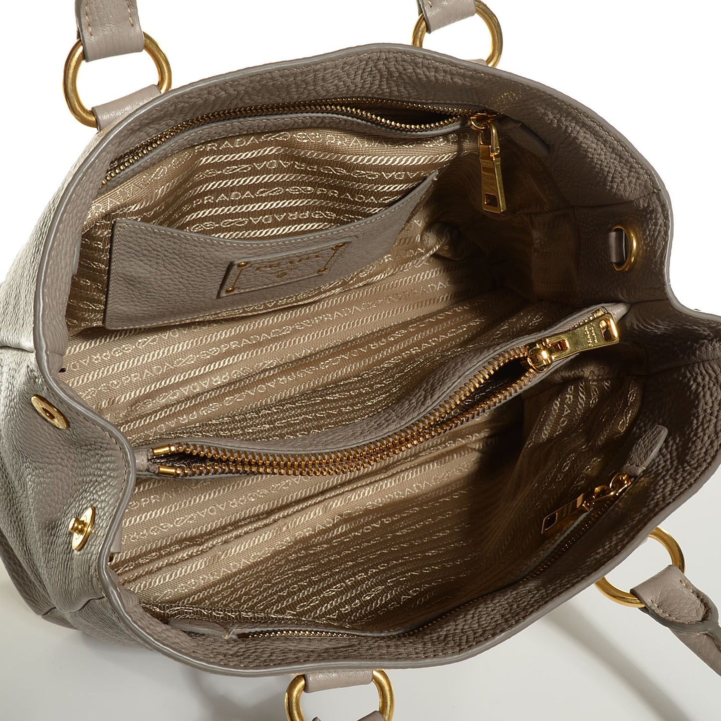 Vitello Daino Shopping Tote Pomice