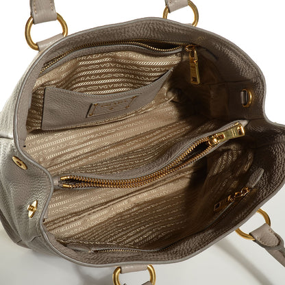 Prada Vitello Daino Shopping Tote Pomice 5 of 10